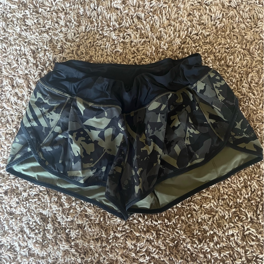 lululemon athletica Camo Black Athletic Shorts